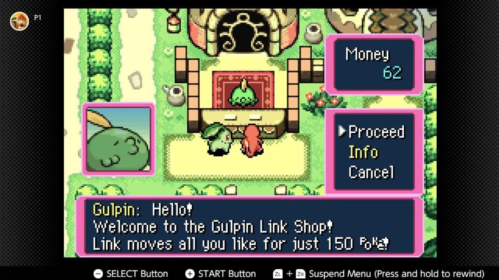 Gulpin Pokemon Mystery Dungeon nella piazza.