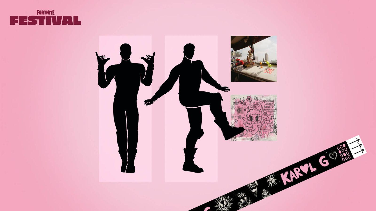 Karol G:n kosmetiikkaa ja tansseja Fortnite Festivalilla