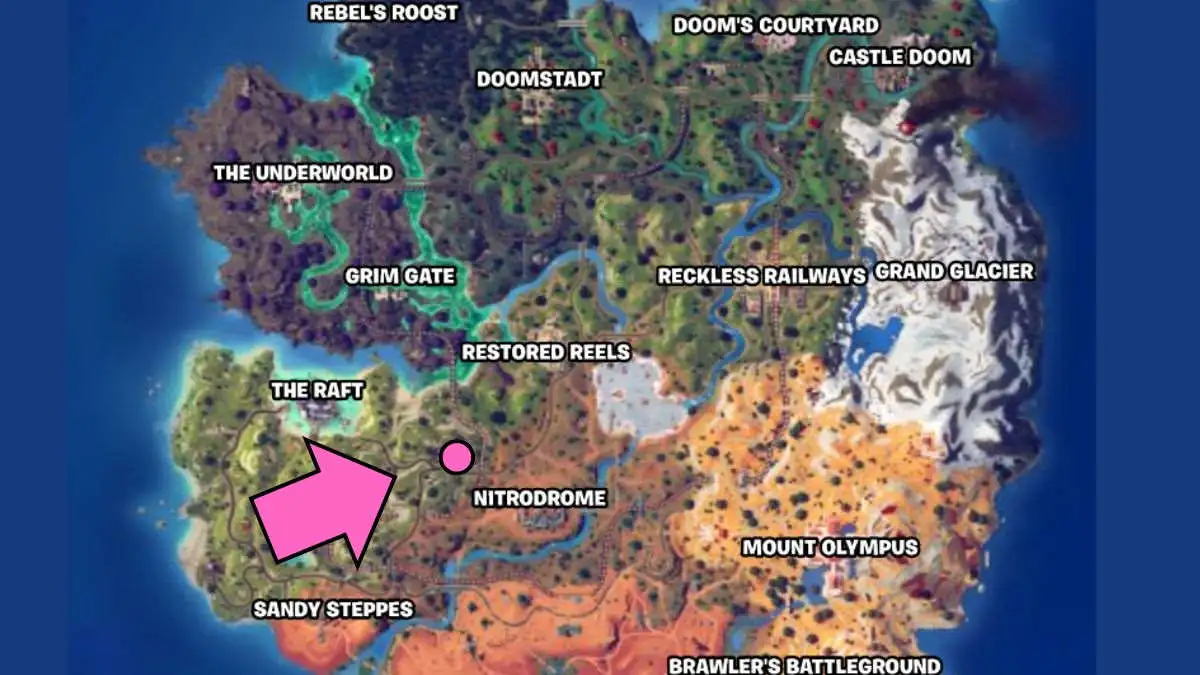 Emplacement du capitaine Jones dans Fortnite