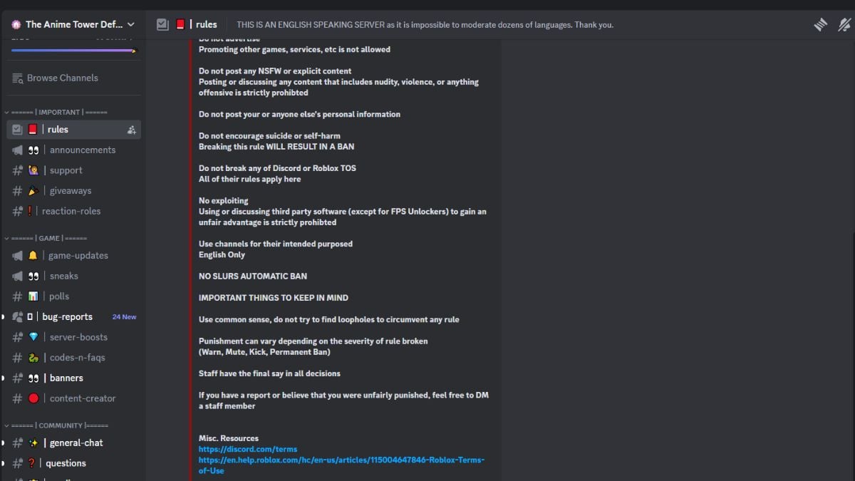 Animated Tower Defense Discord Server