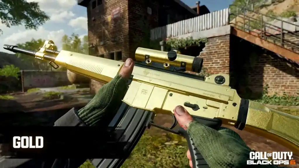 Call of Duty Black Ops 6 kamuflaż złoty