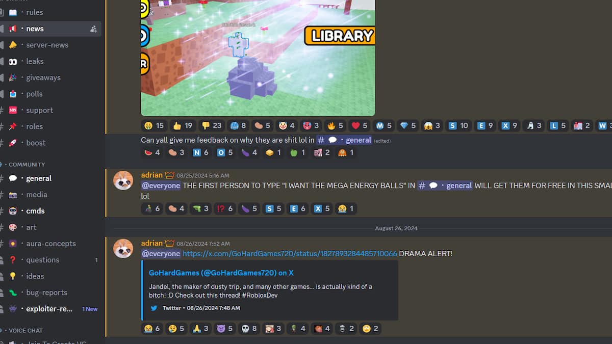 El canal de Discord de 100 días para sobrevivir