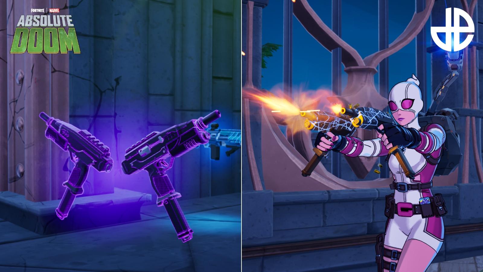 Gameplay du Dual Micro SMG de Fortnite