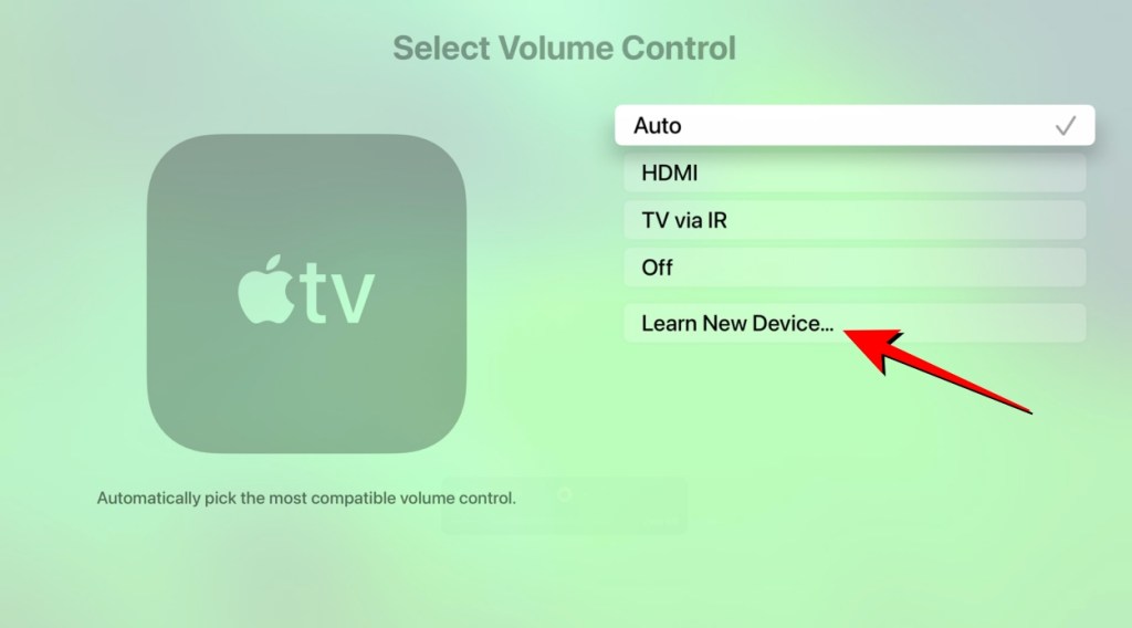 Select Learn a new device