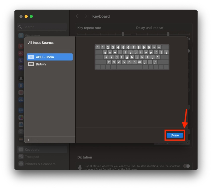 Mac Keyboard Layout Settings