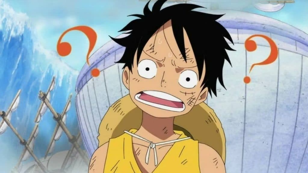 A picture of Luffy in One Piece