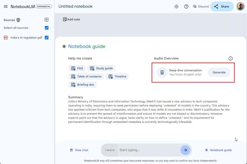 générer un podcast ai sur notebooklm