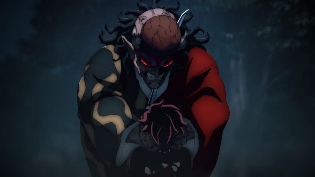 Une image de la forme finale d'Hantengu, Urami, dans Demon Slayer