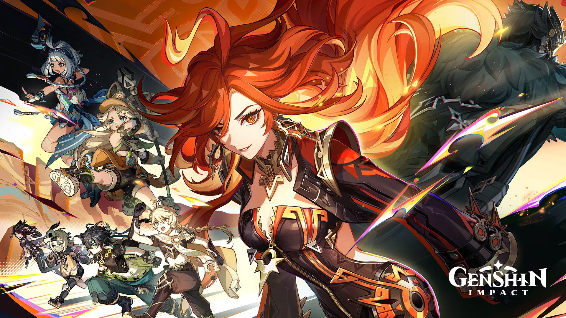 Un material promocional para Genshin Impact 5.0