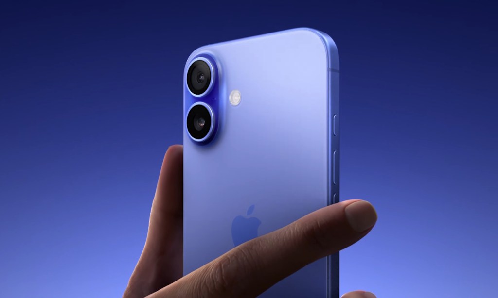 iPhone 16 in Ultramarine Blue color