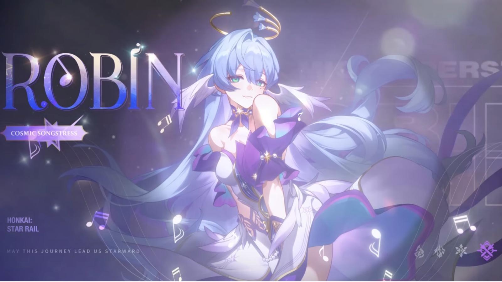 Ảnh chụp màn hình Robin từ đoạn giới thiệu Honkai Star Rail của cô ấy