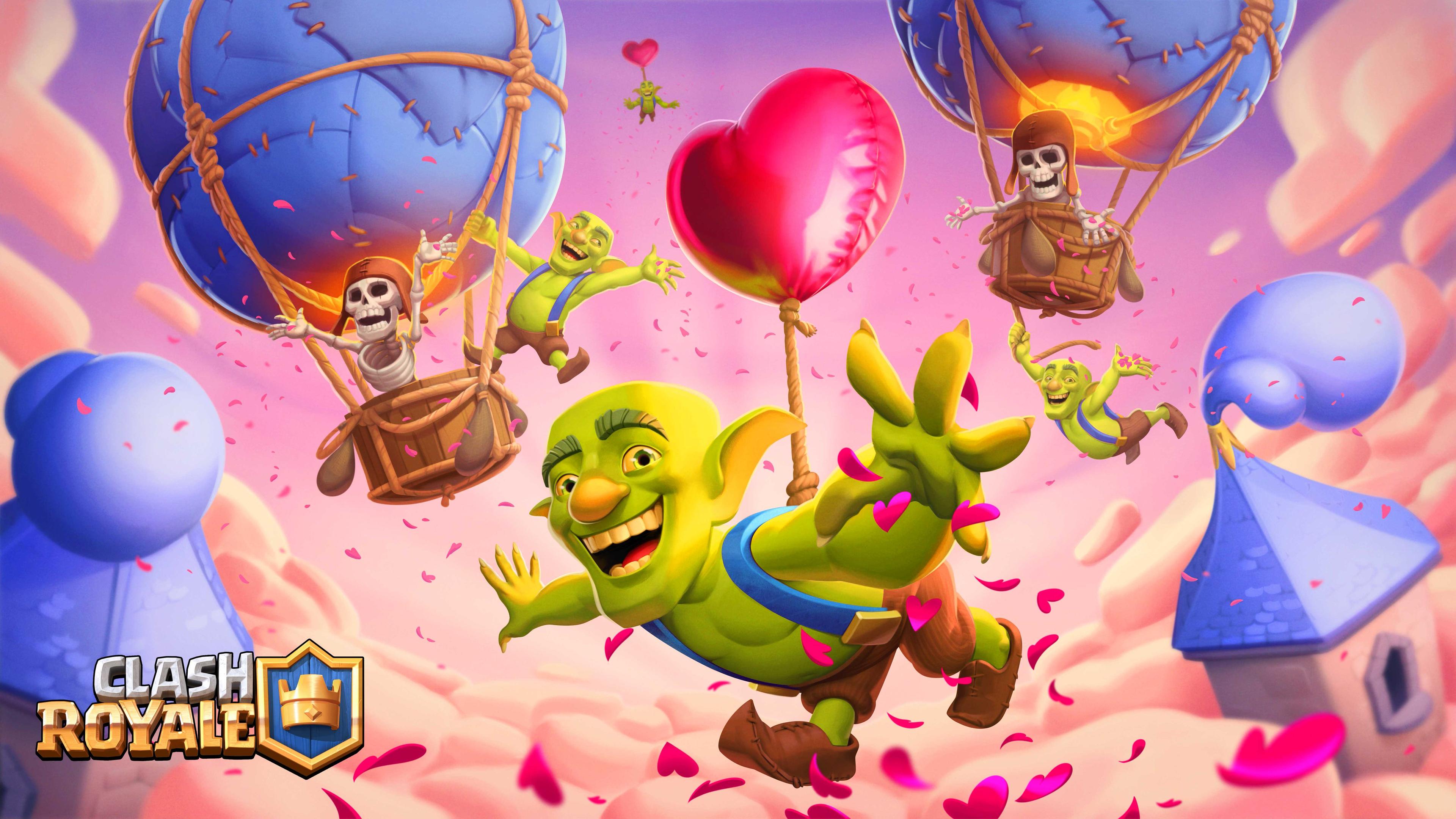 Goblin Party season cover in Clash Royale.