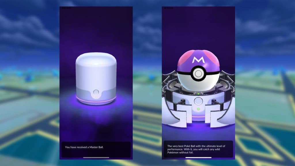 Gracz zdobywający Master Ball w Pokemon Go