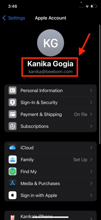 Verify Apple ID on iPhone