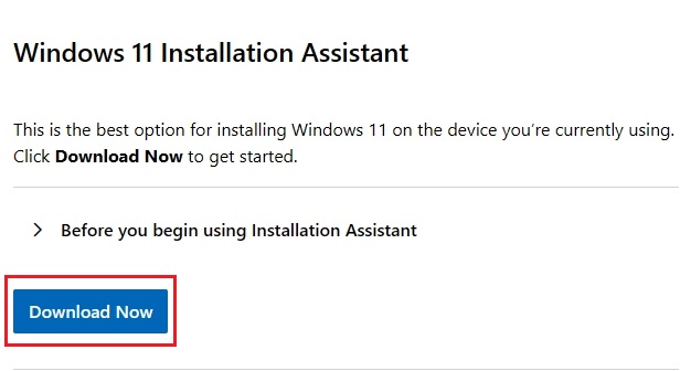 pobierz asystenta instalacji systemu Windows 11