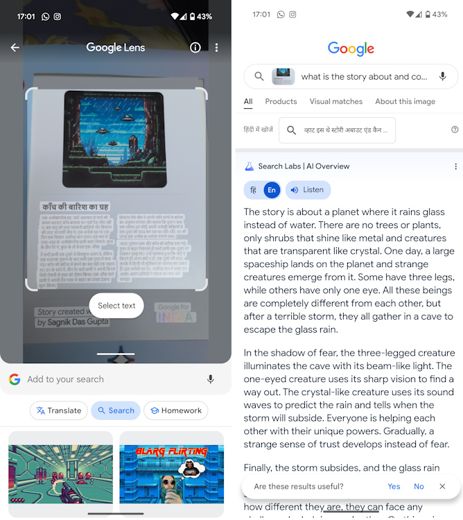 Correct translation with Google Lens