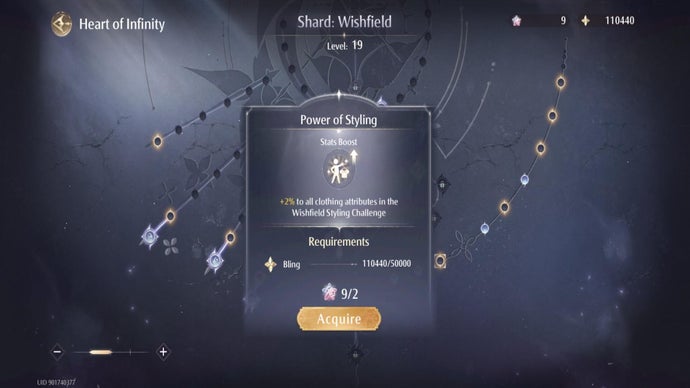 The Heart of Infinity, where Infinity Nikki players can unlock new Sketches and stat boosts, is shown