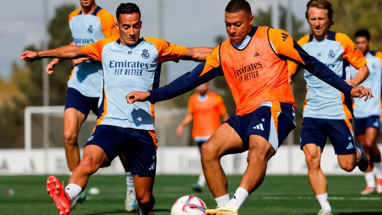 Lucas Vázquez y Kylian Mbappé Lucas Vázquez y Kylian Mbappé