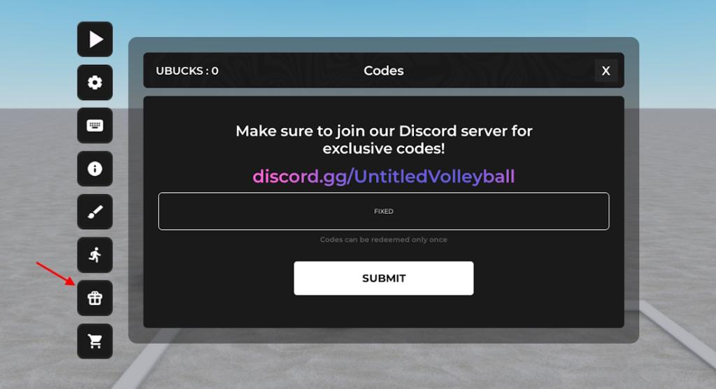 canjear códigos para voleibol sin título en Roblox