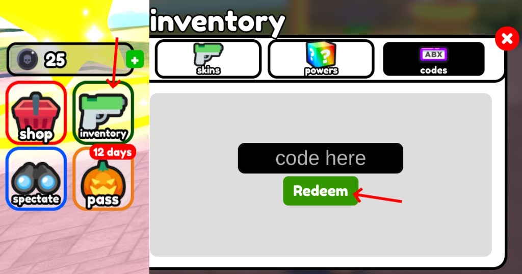 Échanger des codes pour Hide or Die