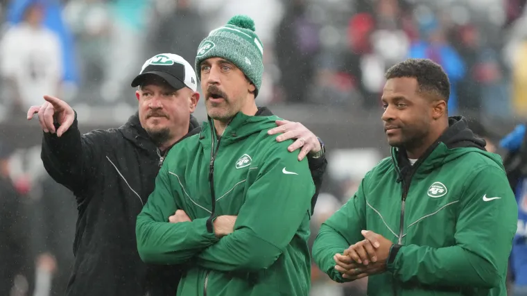 Nathaniel Hackett and Aaron Rodgers Nathaniel Hackett and Aaron Rodgers