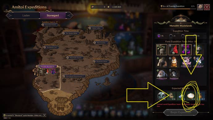 Salt reward from Amitoi expedition in Throne and Liberty.