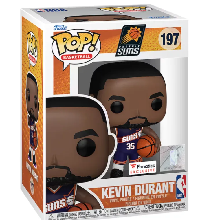 Biểu tượng độc quyền của Kevin Durant Phoenix Suns Fanatics Funko Pop! Hình Vinyl Biểu tượng độc quyền của Kevin Durant Phoenix Suns Fanatics Funko Pop! Hình Vinyl