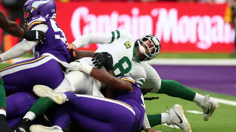 Aaron Rodgers derribado Aaron Rodgers derribado
