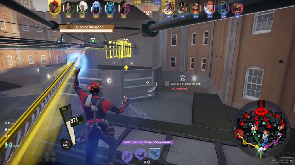 How to heal in deadlock zipline back to base