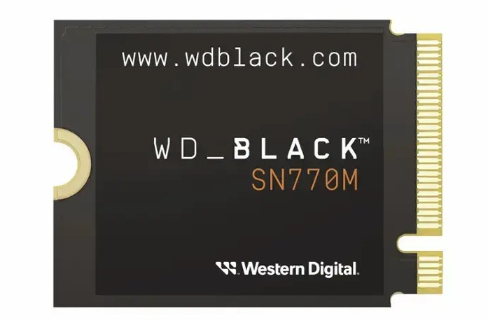 Zdjęcie produktu SSD WD Black SN770 z białym tłem