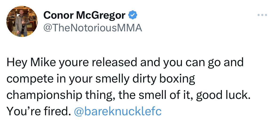 Despite being fired by Conor McGregor Mike Perry wants to