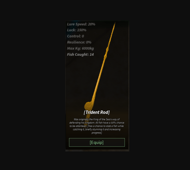 Trident Rod in Fisch