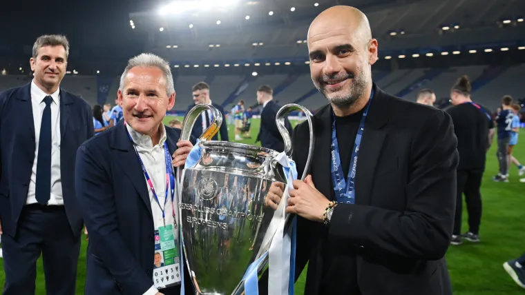 Txiki Begiristain và Pep Guardiola Txiki Begiristain và Pep Guardiola