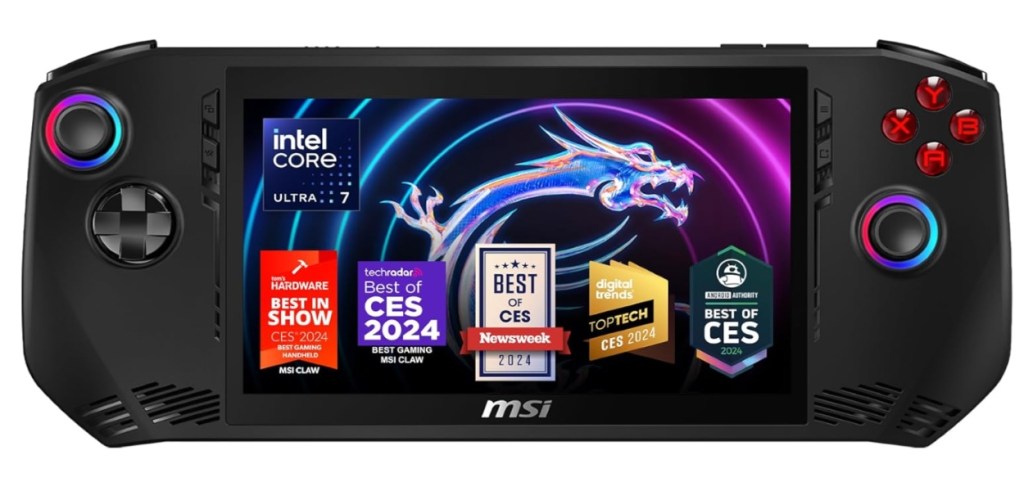 Pagina del prodotto Amazon portatile MSI Claw Gaming