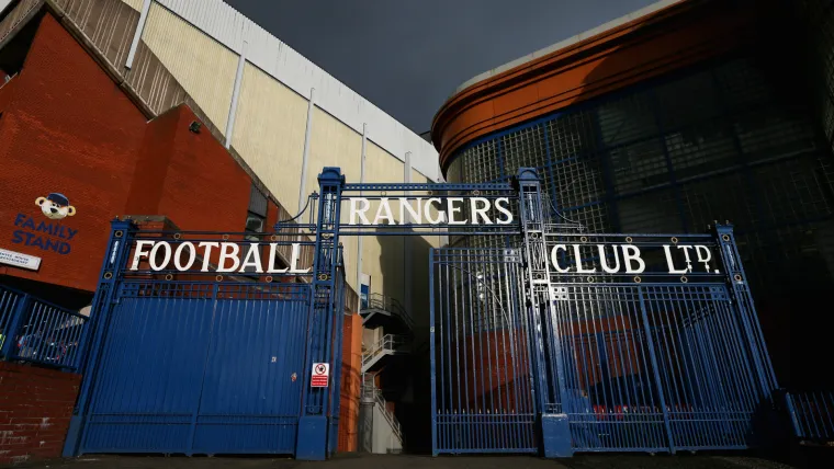 Rangersin Ibrox-stadion ibrox - leikattu