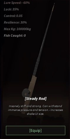 Poisson à tige stable