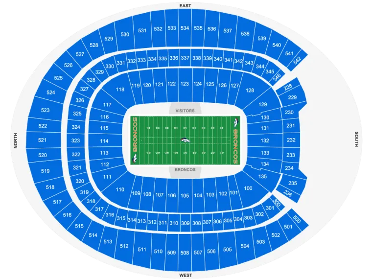 Plan de salle Mile High