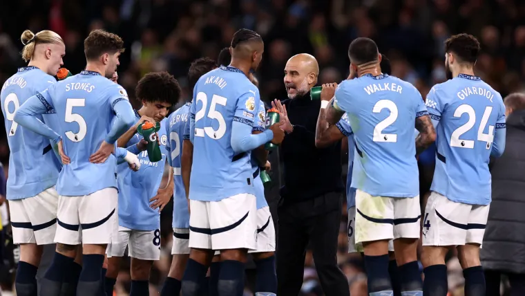 Pepa Guardioli z Manchesteru City Pepa Guardioli z Manchesteru City