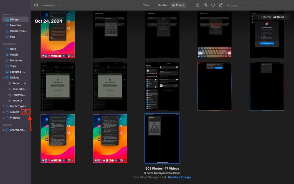 Application Photos sur Mac