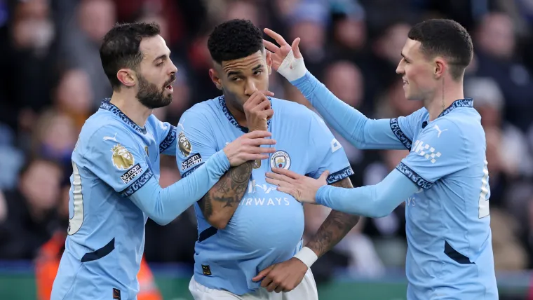 Bernardo Silva, Savinho and Phil Foden Bernardo Silva, Savinho and Phil Foden