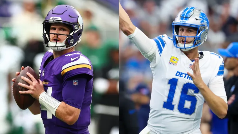Sam Darnold et Jared Goff Sam Darnold et Jared Goff
