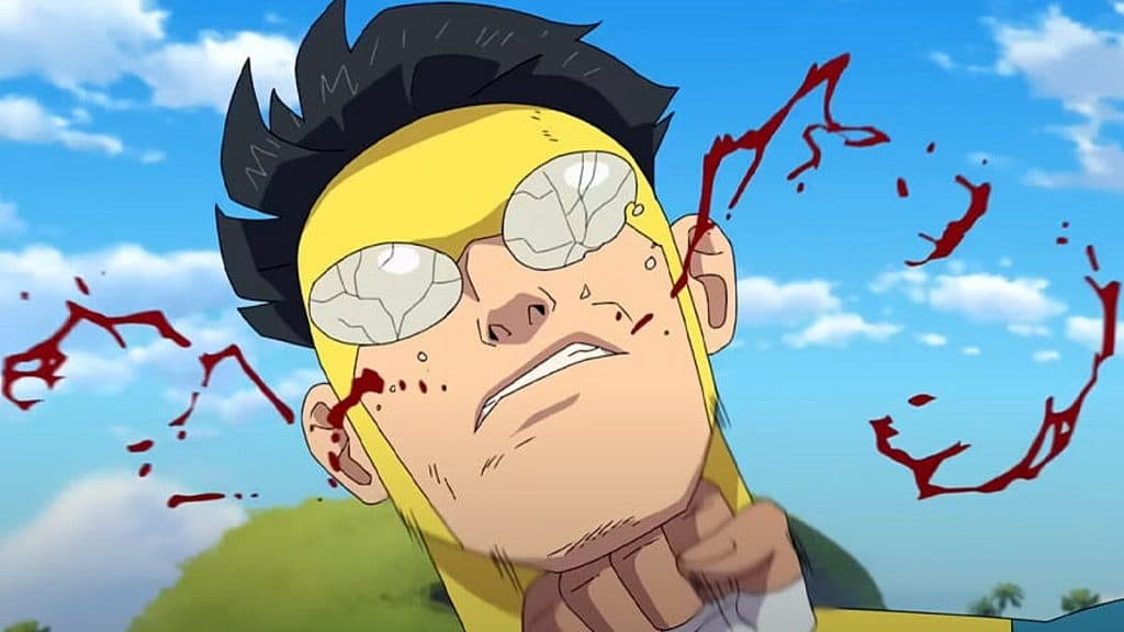 Mark getting punched in Invincible