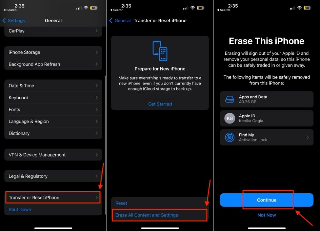 Restaurar iPhone como nuevo