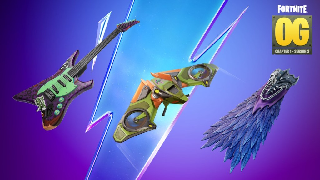 Fortnite OG mùa 3 Bản đồ các mục Pass mới