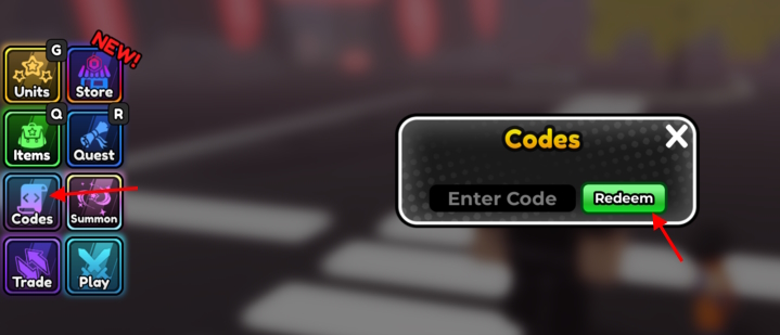 Option d'échange de codes de siège d'anime