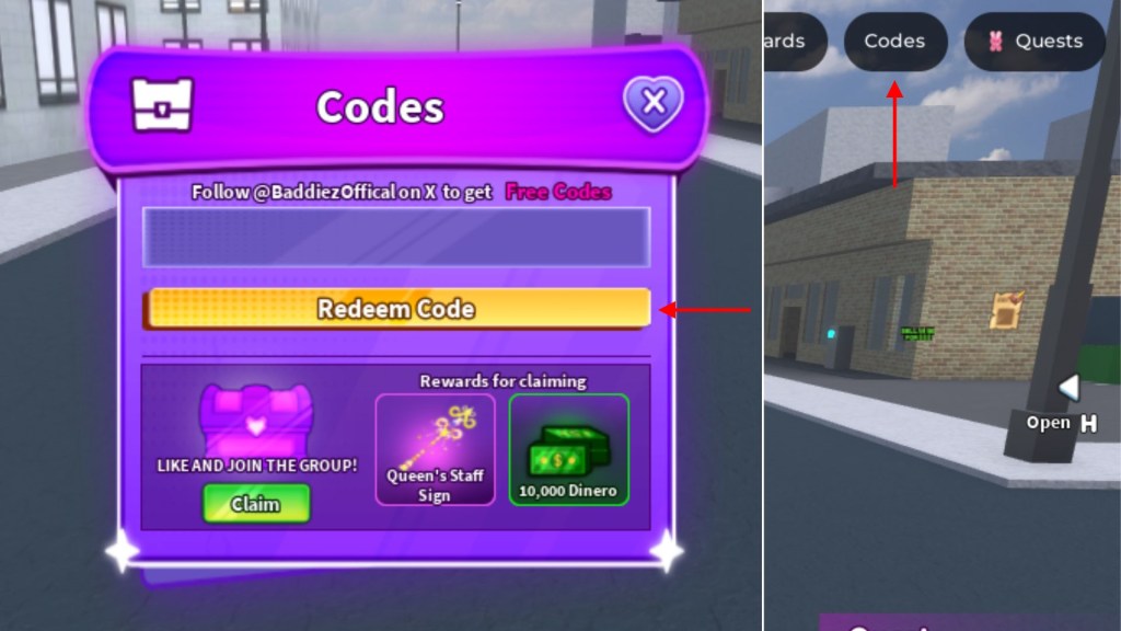 Redeem Baddies Codes