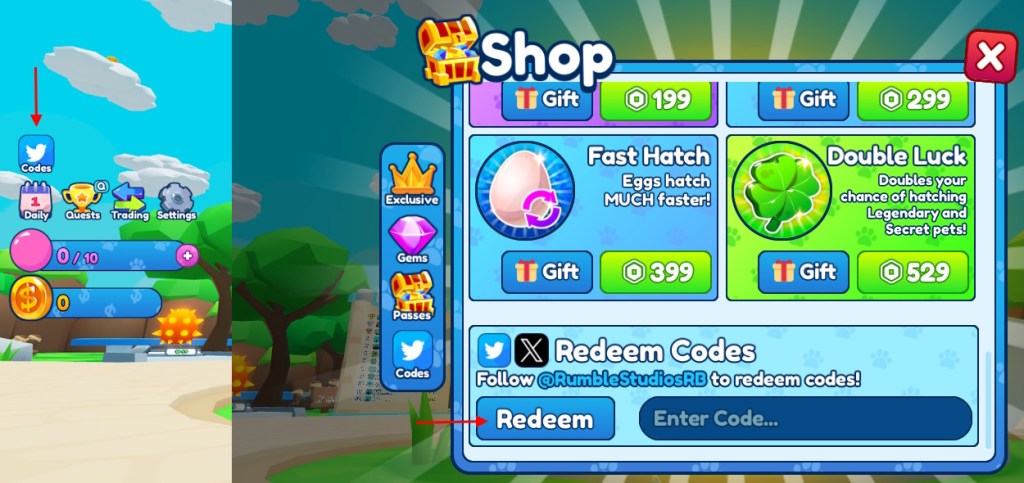 Bubble Gum Simulator Infinity codes redemption