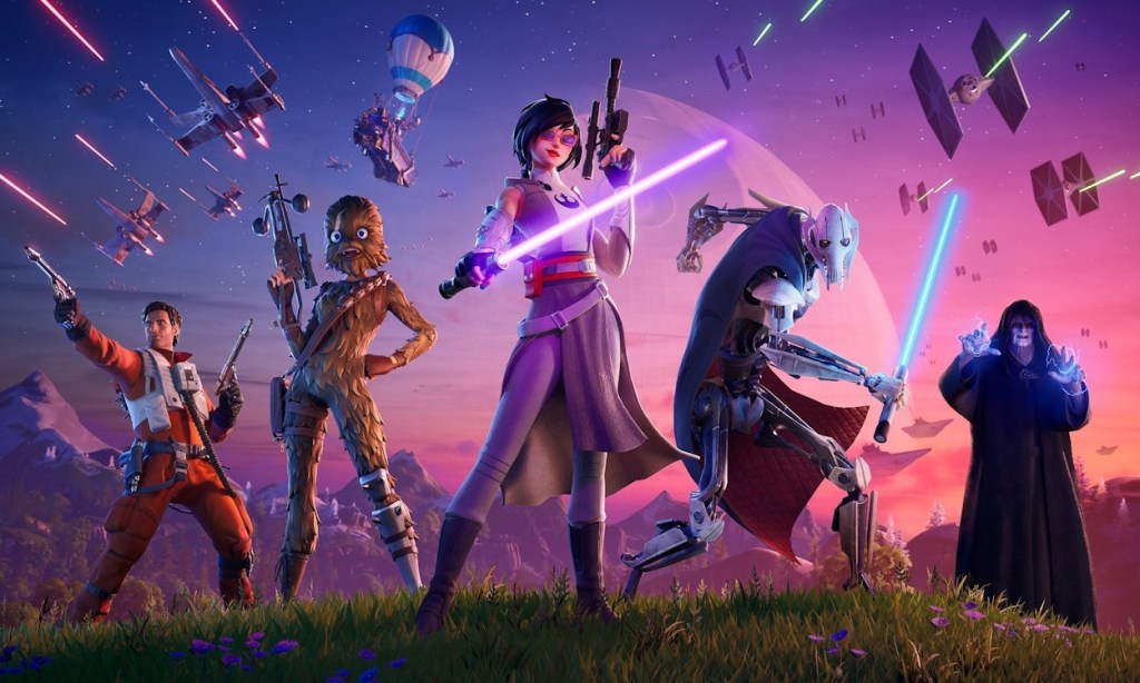 Fortnite Star Wars Galactic Battle Battle Pass écran