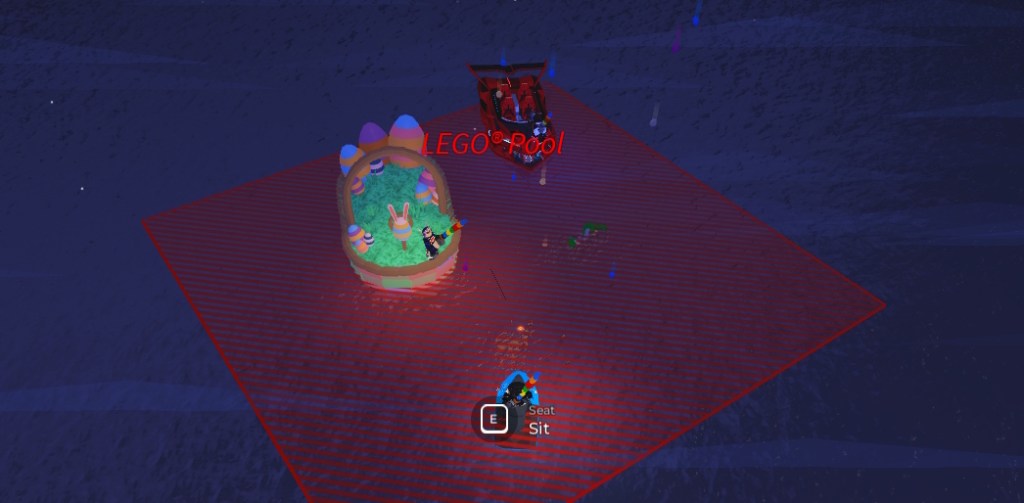 Piscina de Lego en Fisch Roblox