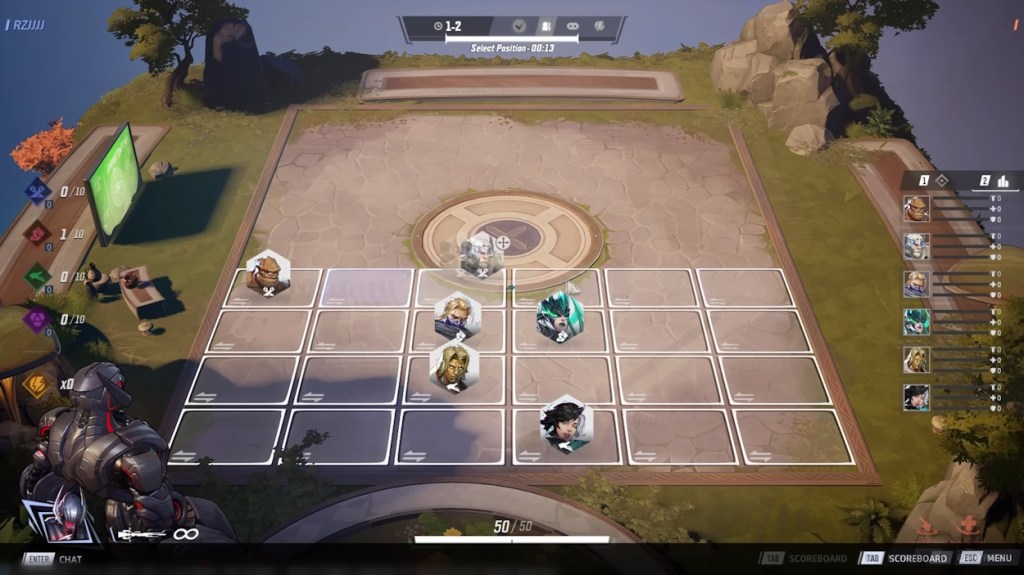 Marvel Rivals auto chess character positioning